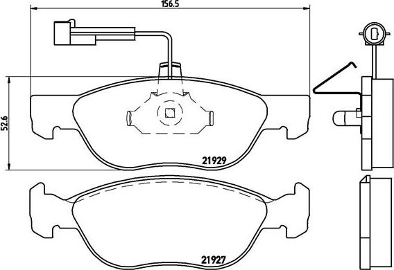 Brembo P 23 071 - Тормозные колодки, дисковые, комплект parts5.com