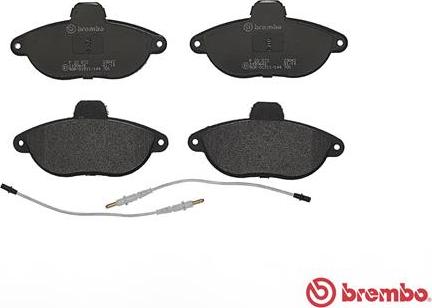 Brembo P 23 072 - Тормозные колодки, дисковые, комплект parts5.com