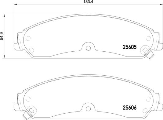 Brembo P 23 149 - Тормозные колодки, дисковые, комплект parts5.com