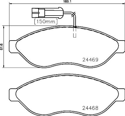 Brembo P 23 143 - Тормозные колодки, дисковые, комплект parts5.com