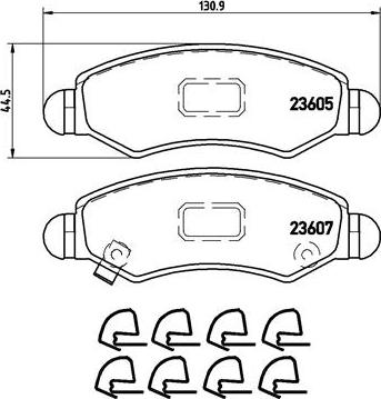 Brembo P 79 015 - Тормозные колодки, дисковые, комплект parts5.com