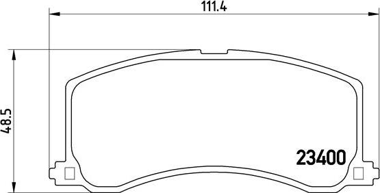 Brembo P 79 010 - Тормозные колодки, дисковые, комплект parts5.com