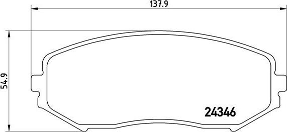 Brembo P 79 018 - Тормозные колодки, дисковые, комплект parts5.com