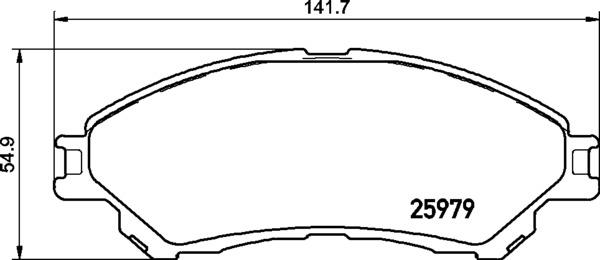 Brembo P 79 032 - Тормозные колодки, дисковые, комплект parts5.com