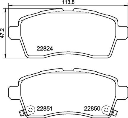 Brembo P 79 037 - Тормозные колодки, дисковые, комплект parts5.com