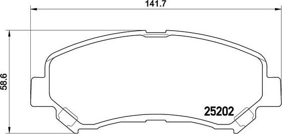 Brembo P 79 028 - Тормозные колодки, дисковые, комплект parts5.com