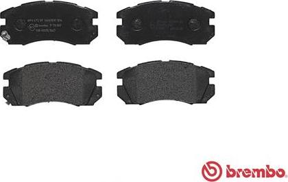 Brembo P 78 007 - Тормозные колодки, дисковые, комплект parts5.com