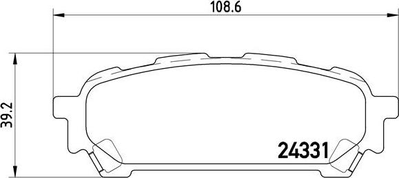 Brembo P 78 014 - Тормозные колодки, дисковые, комплект parts5.com