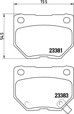 Brembo P 78 016 - Тормозные колодки, дисковые, комплект parts5.com