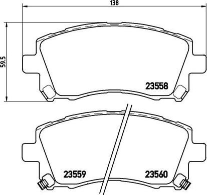 Brembo P 78 010X - Тормозные колодки, дисковые, комплект parts5.com