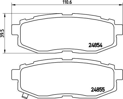 Brembo P 78 018 - Тормозные колодки, дисковые, комплект parts5.com