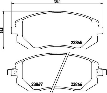 Brembo P 78 013X - Тормозные колодки, дисковые, комплект parts5.com