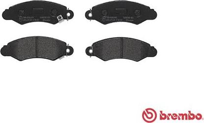 Brembo P 78 012 - Тормозные колодки, дисковые, комплект parts5.com