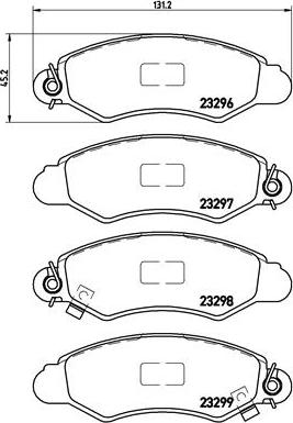 Brembo P 78 012 - Тормозные колодки, дисковые, комплект parts5.com