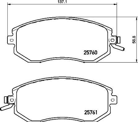 Brembo P 78 021X - Тормозные колодки, дисковые, комплект parts5.com