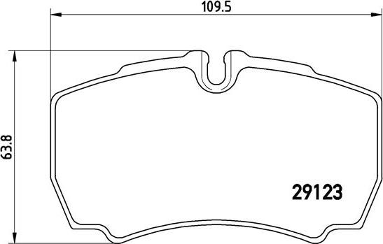 Brembo P A6 023 - Тормозные колодки, дисковые, комплект parts5.com