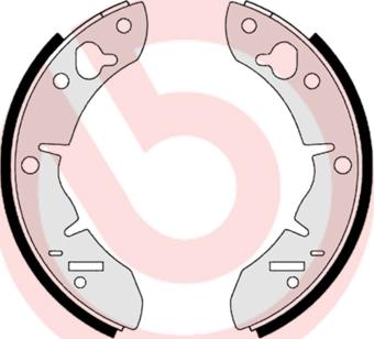 Brembo S 52 501 - Комплект тормозных колодок, барабанные parts5.com