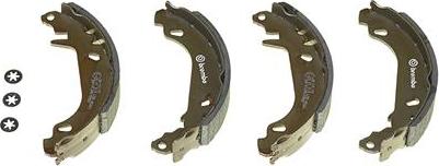 Brembo S 61 519 - Комплект тормозных колодок, барабанные parts5.com