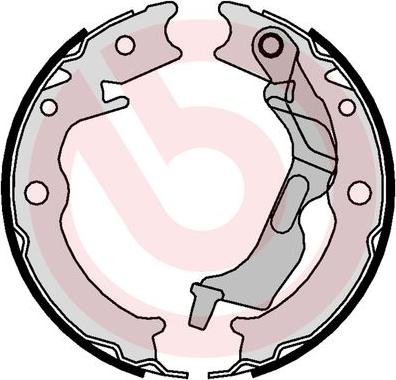 Brembo S 10 520 - Комплект тормозов, ручник, парковка parts5.com