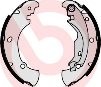 Brembo S 23 519 - Комплект тормозных колодок, барабанные parts5.com