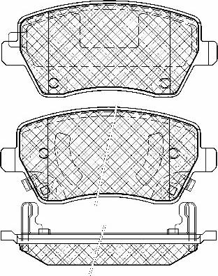 PALIDIUM N009-97 - Тормозные колодки, дисковые, комплект parts5.com