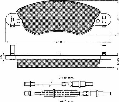 FMSI-VERBAND D2348-9580 - Тормозные колодки, дисковые, комплект parts5.com