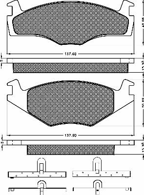 FORMA 438 - Тормозные колодки, дисковые, комплект parts5.com