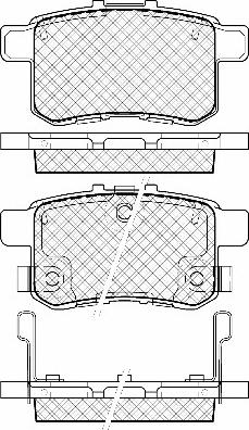 DJ Parts BP1772 - Тормозные колодки, дисковые, комплект parts5.com