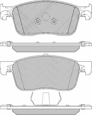 TOYOTA SU001B2799 - Тормозные колодки, дисковые, комплект parts5.com