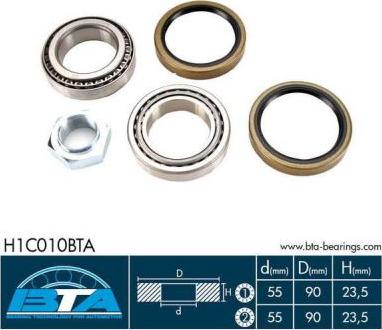 BTA H1C010BTA - Комплект подшипника ступицы колеса parts5.com