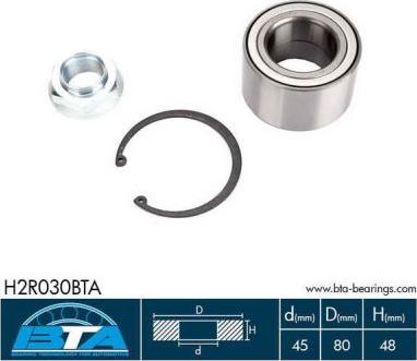 BTA H2R030BTA - Wheel hub, bearing Kit parts5.com