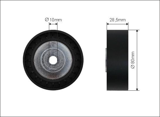 Caffaro 40-50 - Направляющий ролик, поликлиновый ремень parts5.com