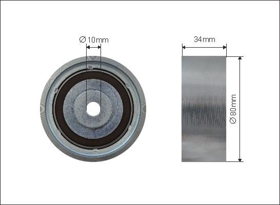 Caffaro 401-99 - Направляющий ролик, зубчатый ремень parts5.com