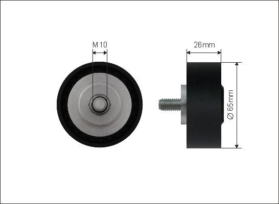 Caffaro 500541 - Направляющий ролик, поликлиновый ремень parts5.com