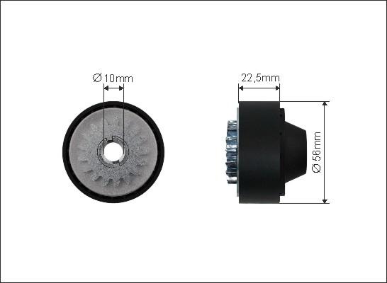 Caffaro 500032 - Направляющий ролик, поликлиновый ремень parts5.com