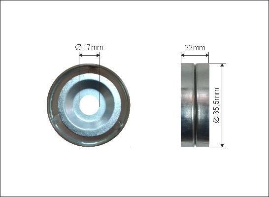 Caffaro 500024 - Направляющий ролик, поликлиновый ремень parts5.com