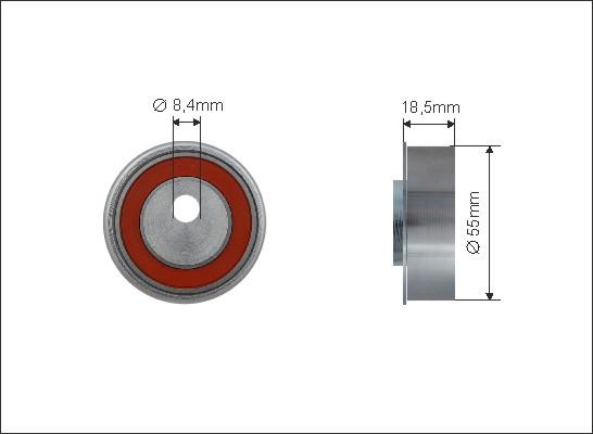 Caffaro 500306 - Направляющий ролик, зубчатый ремень parts5.com