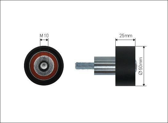 Caffaro 500280 - Направляющий ролик, зубчатый ремень parts5.com