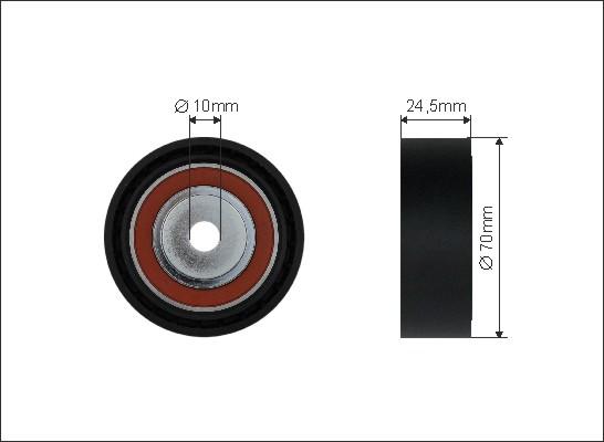 Caffaro 19-25 - Направляющий ролик, поликлиновый ремень parts5.com