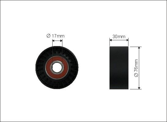 Caffaro 18-99 - Направляющий ролик, поликлиновый ремень parts5.com