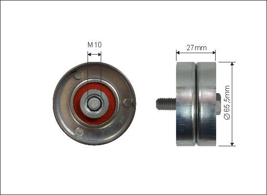 Caffaro 395-93 - Направляющий ролик, поликлиновый ремень parts5.com