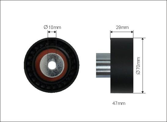 Caffaro 35-63 - Направляющий ролик, зубчатый ремень parts5.com