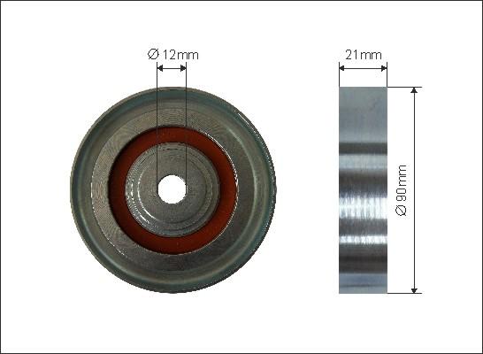 Caffaro 319-69 - Направляющий ролик, поликлиновый ремень parts5.com