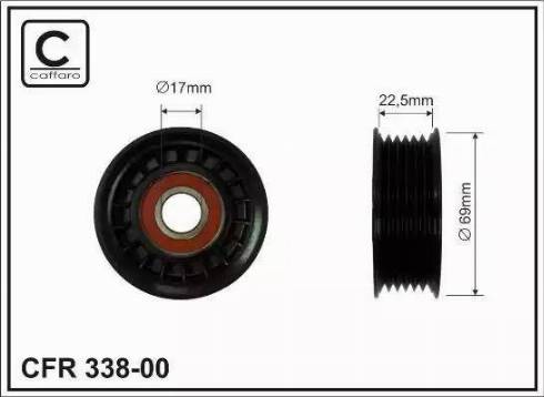 KRAFT AUTOMOTIVE 1223661 - Направляющий ролик, поликлиновый ремень parts5.com