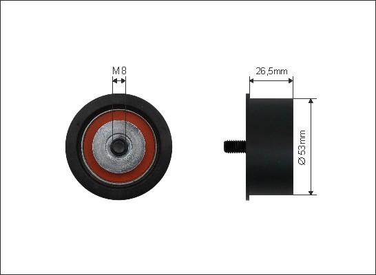 Caffaro 32-39 - Направляющий ролик, зубчатый ремень parts5.com