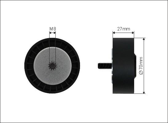 Caffaro 226-99 - Направляющий ролик, поликлиновый ремень parts5.com