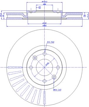 FREMAX BD-5017 - Тормозной диск parts5.com