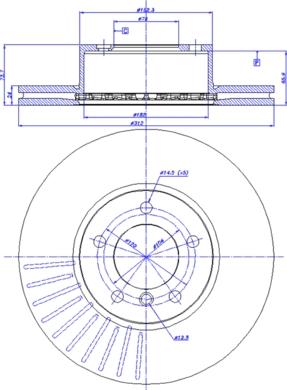 A.B.S. 17937 - Тормозной диск parts5.com