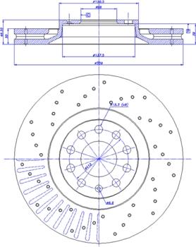 TRW DF6189S - Тормозной диск parts5.com