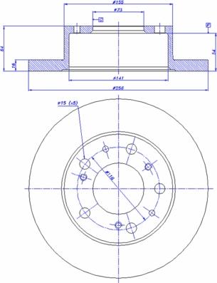 Febi Bilstein 07922 - Тормозной диск parts5.com